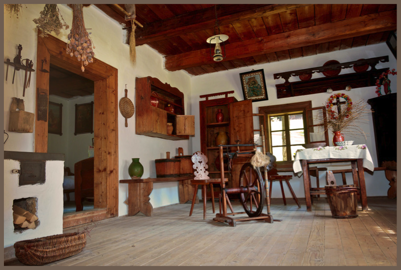 Décoration style maison de campagne avec des meubles en bois