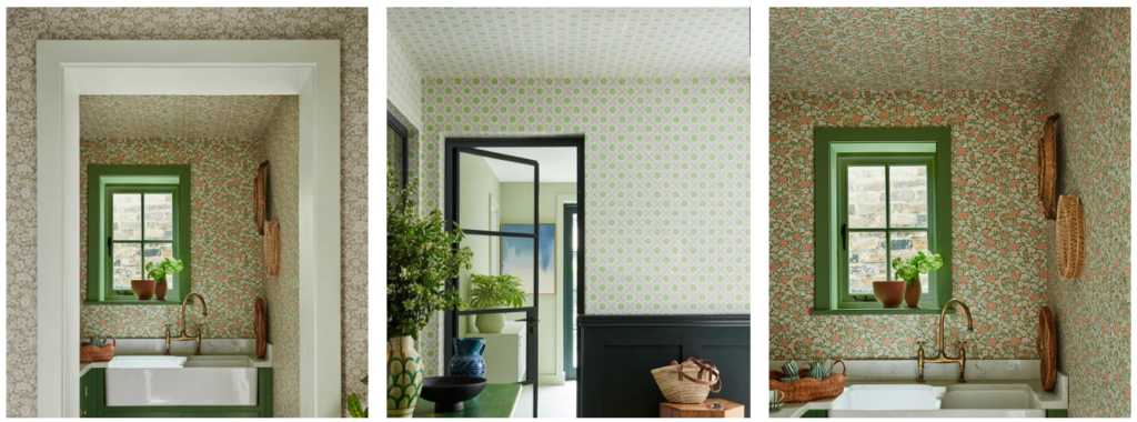 images décorer son plafond avec du papier peint