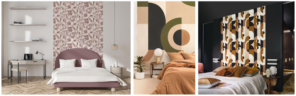 images tête de lit en papier peint
