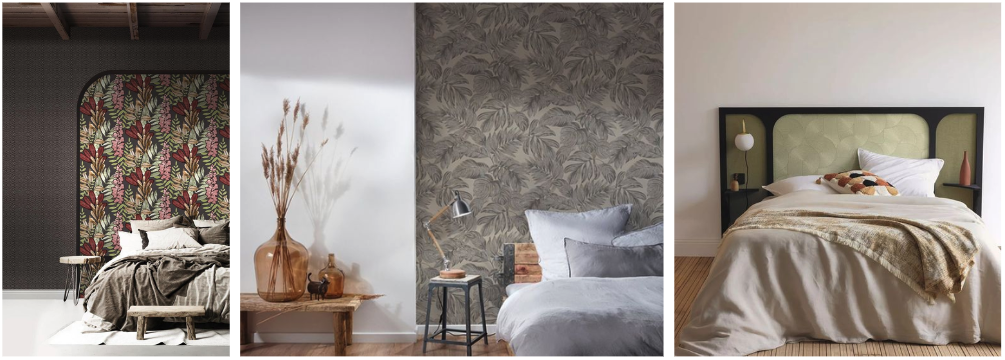 Plusieurs images de papier peint tête de lit