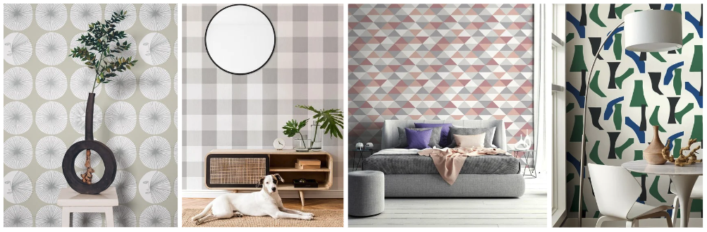 Images papier peint géométrique collection les adhésifs