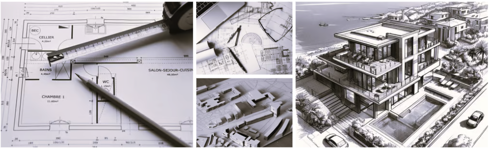 Plan 2D, 3D et croquis de Marine Borius