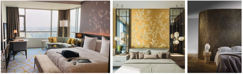 Le papier peint dans les hôtels